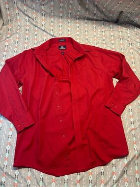 💢Stafford Men's Red Dress Shirt